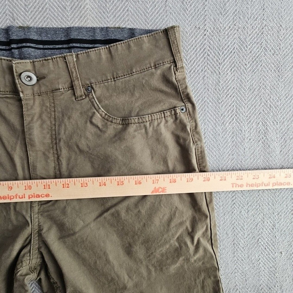 Member's Mark Mason Chino Men's W34xL32 Green Stretch Style M721480 5 Pocket - Picture 11 of 16